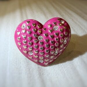 Betsy Johnson Heart Ring